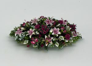 Large Lilly and Roses Centerpiece (image for) Large Lilly and Roses Centerpiece